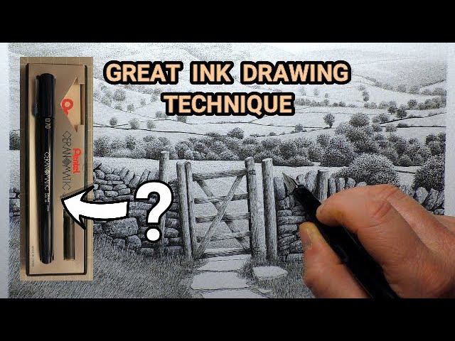 Ink And Graphite The Perfect Drawing Combination + Interesting drawing Pens