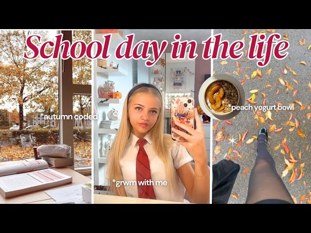 REALISTIC DAY IN THE LIFE OF A BRITISH TEEN SCHOOL GIRL📚🍂