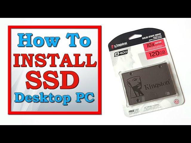 How to install SSD in Desktop PC (Solid State Drive)
