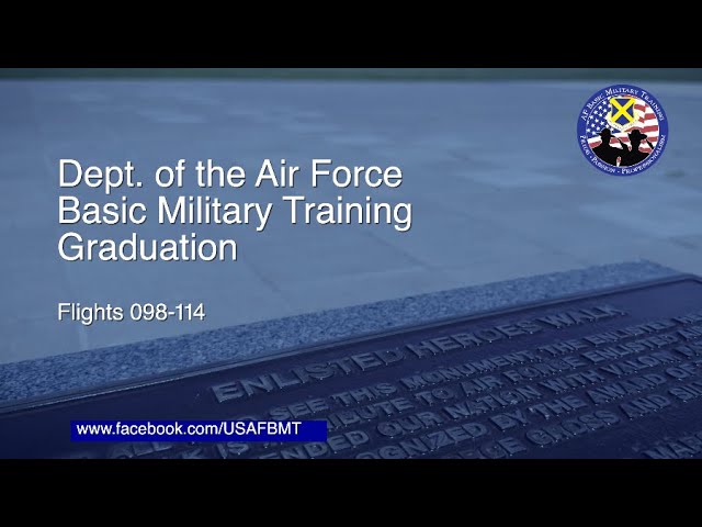 Department of the Air Force BMT Graduation Ceremony: Flights 098-114 — January 15, 2026