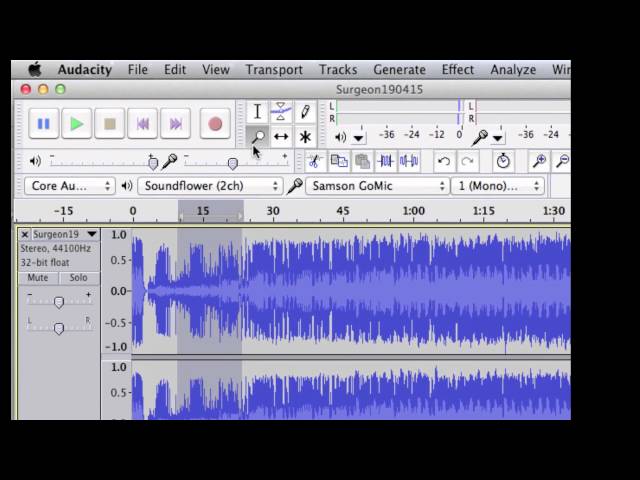 Audio editing 1: Introduction to Audacity