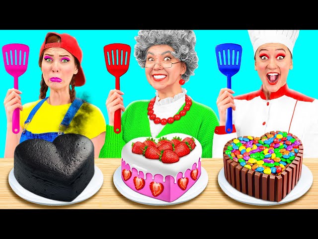 Me vs Grandma Cooking Challenge | Kitchen War by PaRaRa Challenge