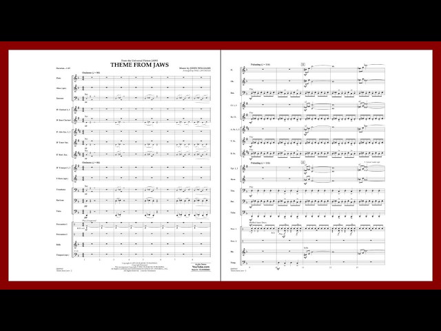 Theme from Jaws by John Williams | Arr. Paul Lavender | Young Concert Band