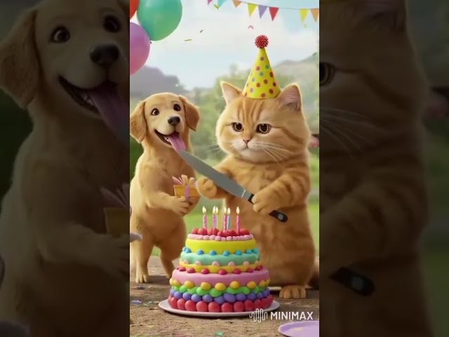 happy birthday to you 🎁#shortsfeed#cat#catshorts#viralvideo#viralreels#viral#viralshorts#video