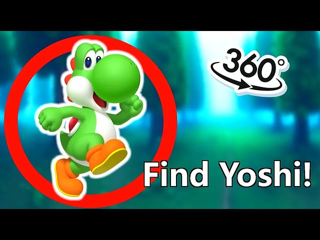 Finding Yoshi Super Mario Challenge with VR 360° 4K Video
