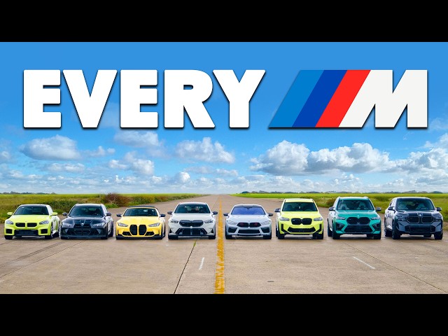 BMW M DRAG RACE: M2, M3, M4, M5, M8, X3M, X5M, XM