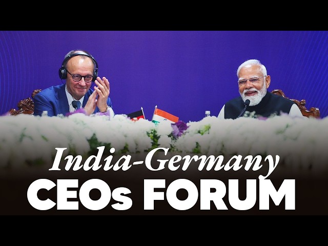 LIVE: PM Modi and German Chancellor Merz participate in the India-Germany CEOs Forum in Gandhinagar