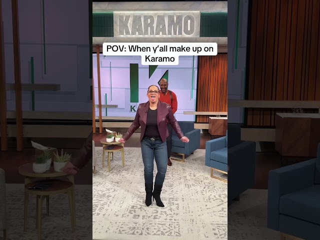 When you make up on the Karamo Show 🫰