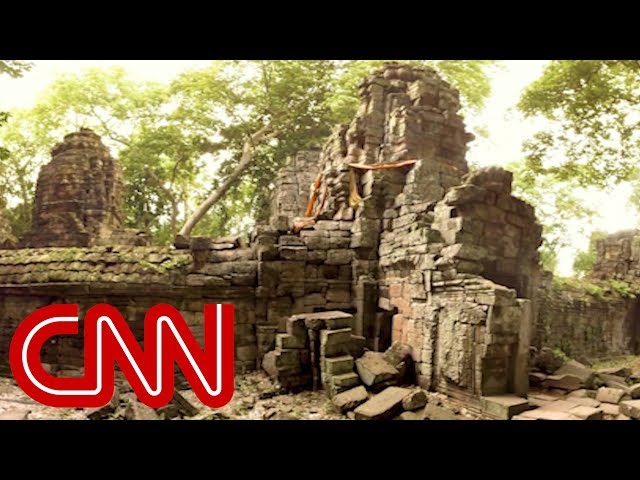 Mysterious temple reemerges in Cambodia - 360 Video