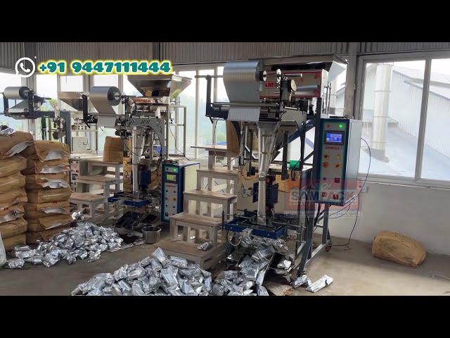 High-Speed Automatic Tea Powder Packing Machine | Gusset Pouch Packaging Solution Coimbatore