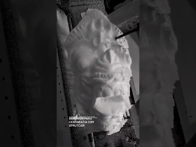 EPS machined dragon sculpture #sprutcamrobot #cdcam #robot #milling #eps #sculpting #machining