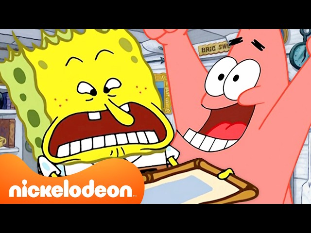 SpongeBob & Patrick Ruin Mr. Krabs’ House! 🎨 | SpongeBob Squarepants | Nickelodeon UK