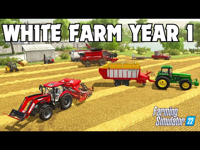 THE MOST RELAXING PLAY THROUGH YEAR 1 -  White Farm  | Farming Simulator 22