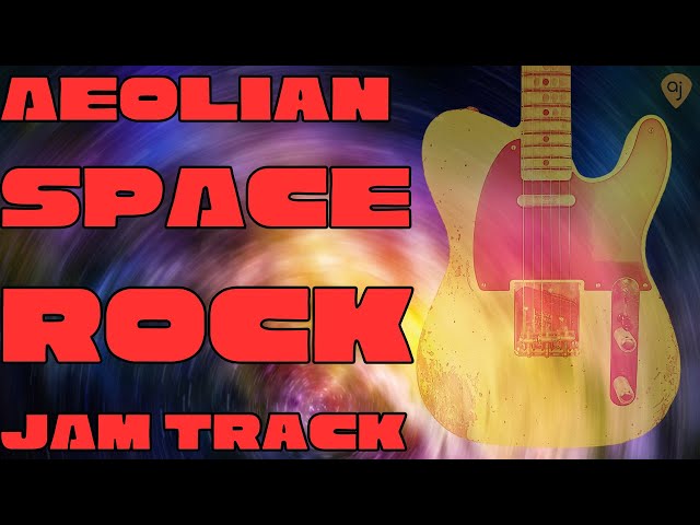 🎸 Aeolian Mode Space Rock Jam | Guitar Backing Track (A Minor)