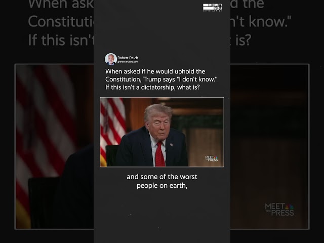 Trump on Upholding the Constitution? "I Don't Know"
