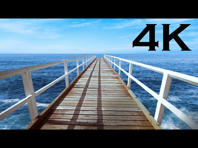 4K: Pier | Sea Waves | Beauty of Nature | Creative Commons Videos | Free HD Videos - no copyright