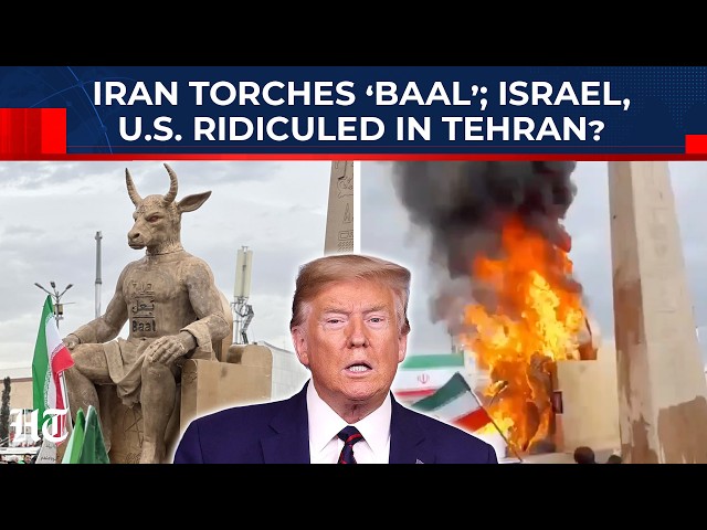 Iranians Mock Trump With Epstein Jibes? 'Baal’ Idol Set Ablaze In Tehran Amid War Chants | Khamenei