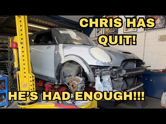 Reparatur eines doppelt verunfallten Mini Cooper S JCW aus einer Versteigerung