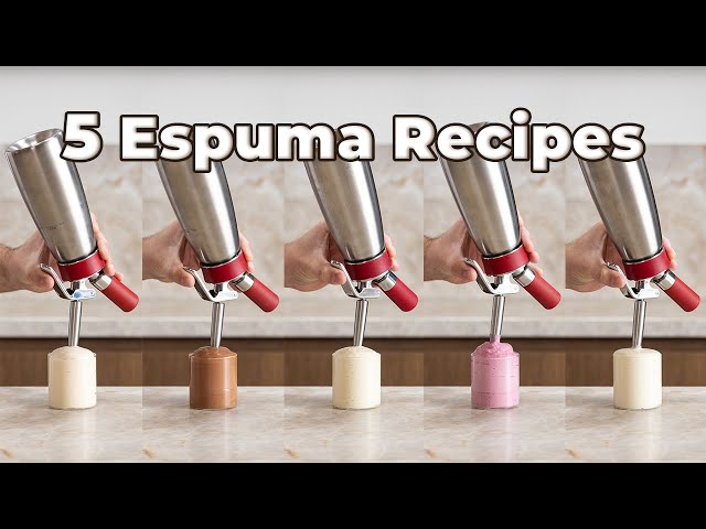 5 Recipes For ESPUMA / FOAM | Fine Dining Michelin Cooking with a Siphon