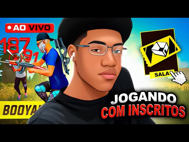 💙JOGANDO SALA 4X4 COM INSCRITOS! 💙 FREE FIRE AO VIVO 💙 PABLIN YT LIVE ON 💙