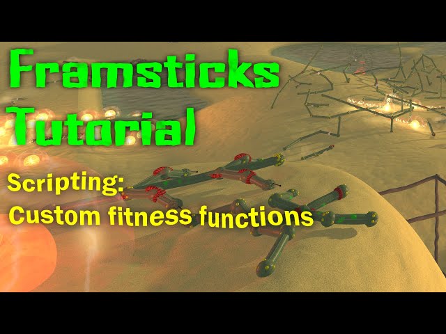 Framsticks tutorial #9: Scripting – custom fitness functions