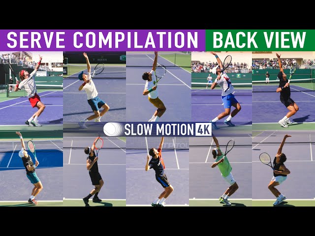 Serve Compilation - Slow Motion [Alcaraz Djokovic Sinner Zverev Rublev Shelton]