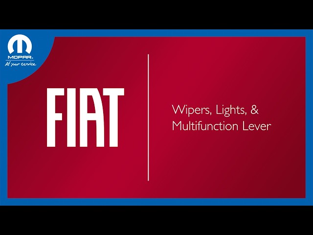 Wipers and Lights | How To | 2026 Fiat 500e