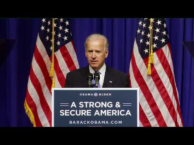 Vice President Biden on the Commitment to Keeping Americans Safe and our Nation Secure - Full Speech