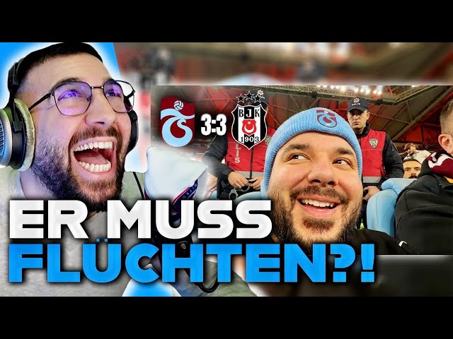 CAN IS SIMPLY SUICIDE 😱🤣 MertAbi reacts to Can Broke Trabzon vs. Besiktas stadium vlog 🔥