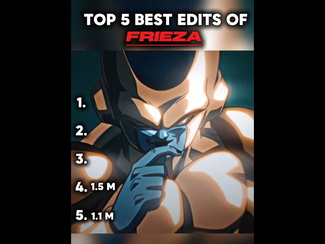 top 5 best edits of FRIEZA #frieza #dragonball #fyp #animeedit #edit