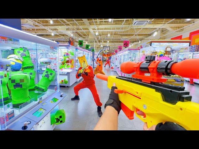 Nerf War | Amusement Park Battle 139 (Nerf First Person Shooter)