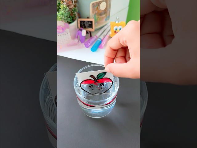 ✨🍎The disappearing red apple is a fun and interesting parent handicraft #shorts #diy #youtubeshorts