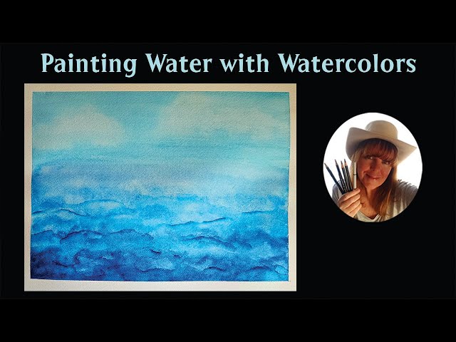 Painting Water with Watercolors (Relaxing, Abstract Painting Tutorial)