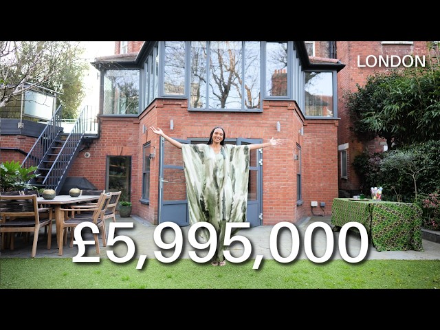 Luxury £6 Million Hampstead Home Tour | London House For Sale 4-Bedroom with Private Drive & Garden