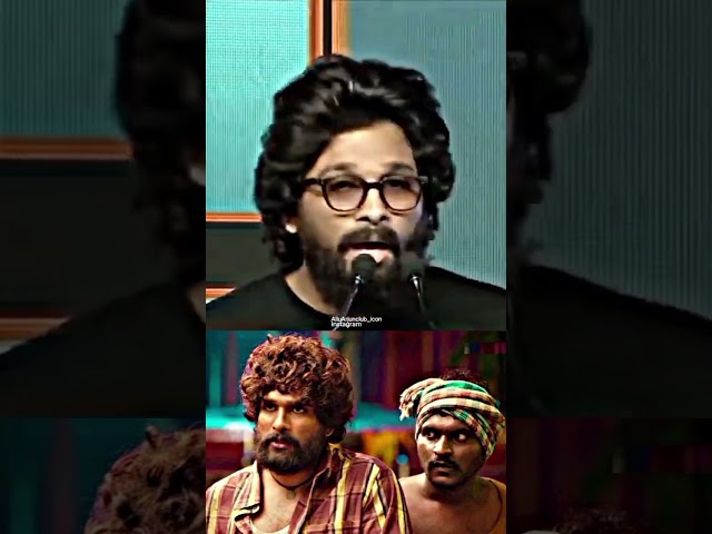 Allu Arjun about jagadeesh prathap bandari😇#pushpa#pushparaj#kesava#alluarjun #pushpatherule #shorts