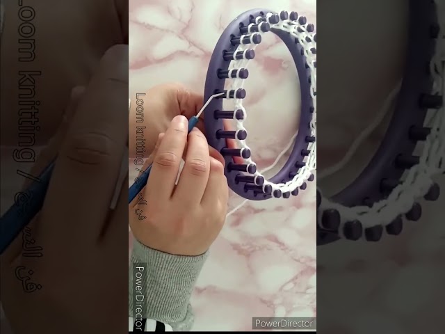 como tejer en telar redondo un cuello