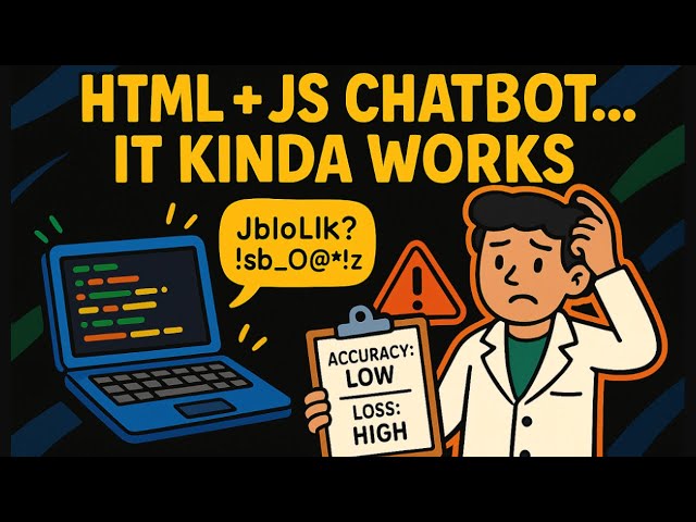 Can HTML & JS Handle AI? We Tried Training a Chatbot Offline to Find Out