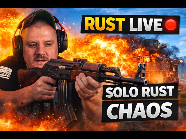 Rust Live 🔴 Day 1 Pvp Survival to Dominating the Server | Base Building, PvP & Raids