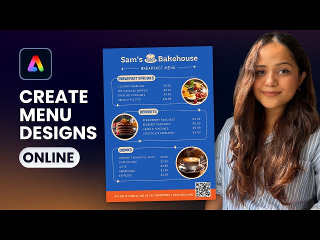 How to Create a Professional Menu Design  | Adobe Express