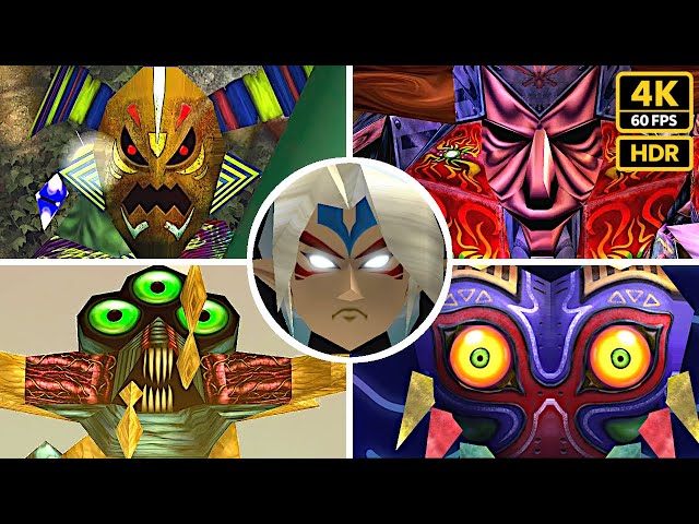 Fierce Deity Destroys ALL Bosses in Just Over 3 MINUTES | 4K HDR 60fps | Majora's Mask PC Port
