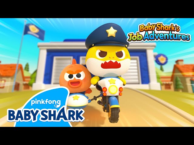 Police Officer Baby Shark Catches the Color Thief! | Job Adventure | Baby Shark Official