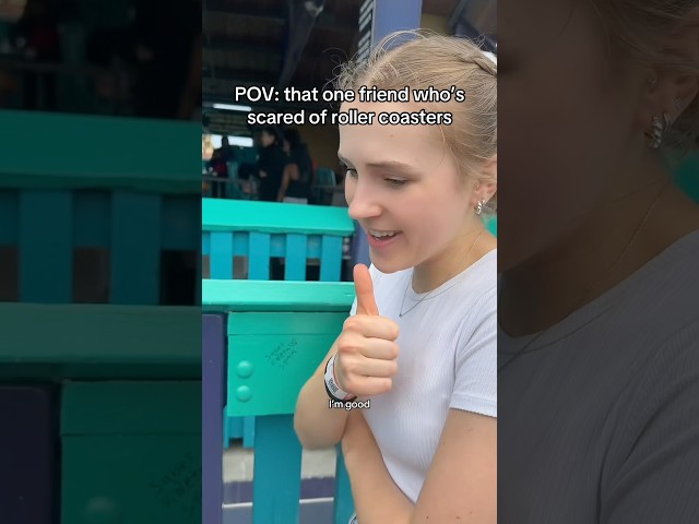 POV: That one friend who’s scared of roller coasters #comedy #pov #relatable