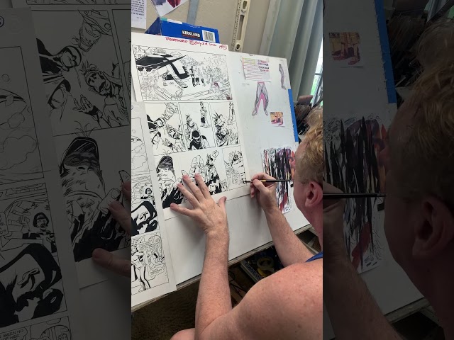 He's Writing AND Inking his own Comics!⚡️
