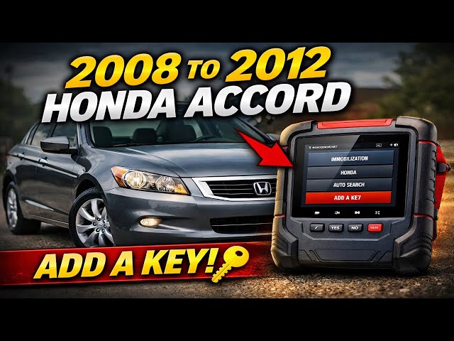 Schlüsselprogrammierung für Honda Accord (2008–2012) – Mit XTOOL D7 ist es kinderleicht