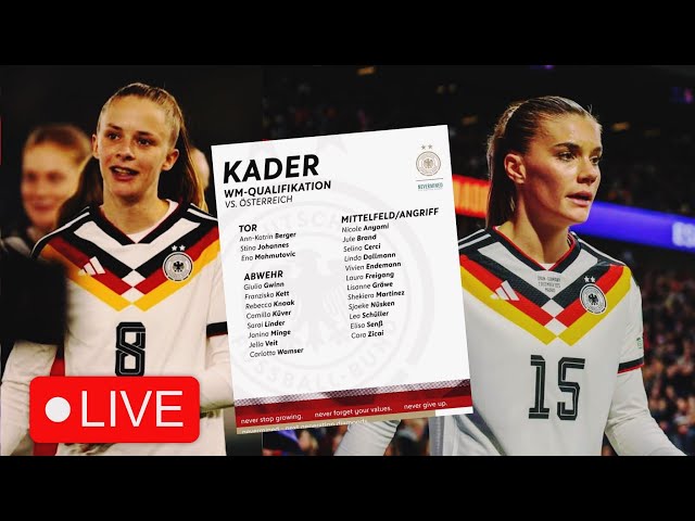 Kader Updated 2026 | DFB Frauen Team Die Mannschaft Deutschland WM Live Germany Women Football Team