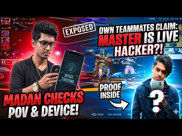 OG-BTS Claim Master is Live Hacker & Device Check || PUBG MADAN || madan op || madan live || MADAN