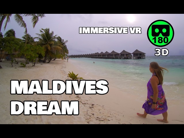 This Maldives Walk Feels Unreal 😍 VR 180 3D | Kuredu Island Paradise July 2025
