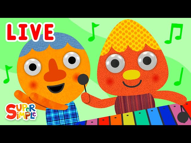 🔴 Noodle and Pals Livestream | Kids Songs | Super Simple Songs
