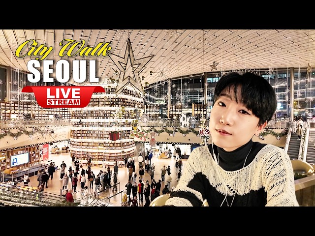 Live Korea 2026 🔴 Korean Shopping Mall Coex | Fantastic Seoul walk | Korean Food Street walking tour