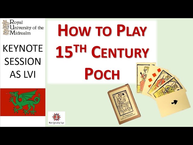 How to Play the Game of Poch, a 15th Century German Card Game